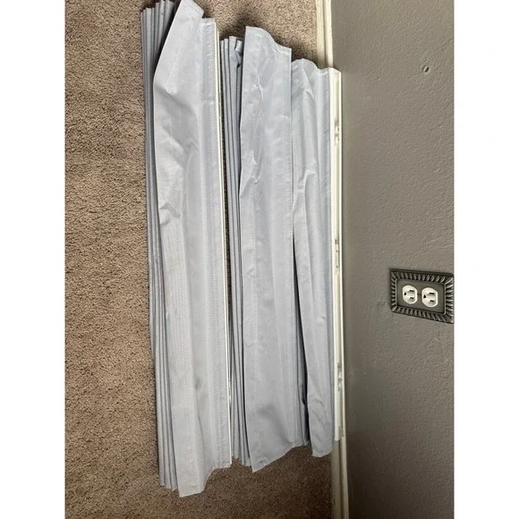 Set of 3 Gray Cordless Roman Shades Room Darkening 30.5 W x 72 L - Picture 3 of 5